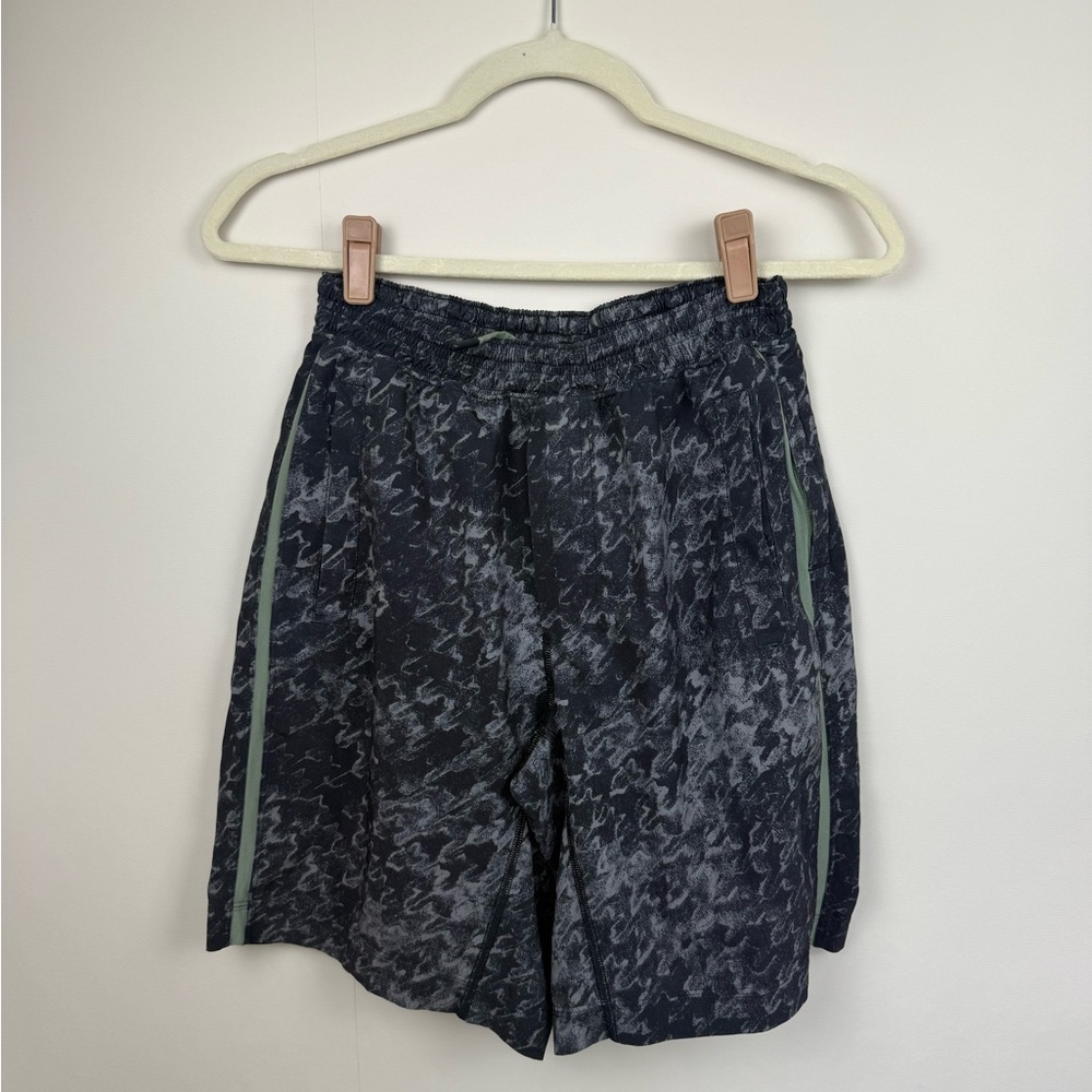 Men's Black and Gray Shorts